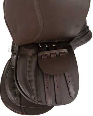 Set silla montar Caballo Haflinger marron mantilla estribo correa incluido